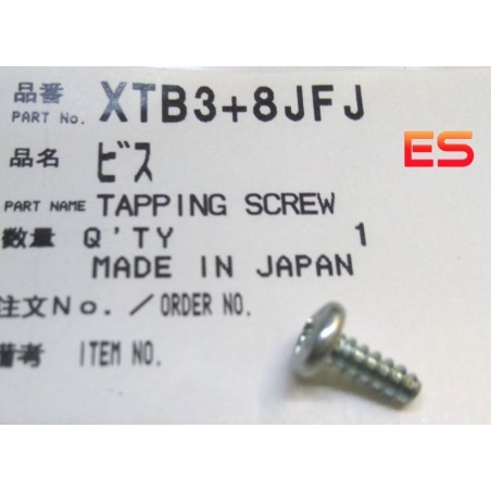 Vite XTB38J / XTB3+8JFJ per Technics SL-1200 / SL-1210 MK5/7/GAE