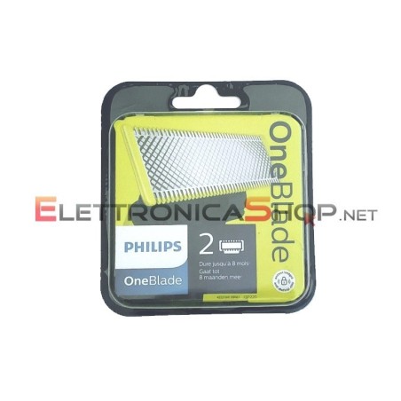 Coppia lame testina rasoio Philips OneBlade QP2510 QP2520/21 QP2530  QP6510/20