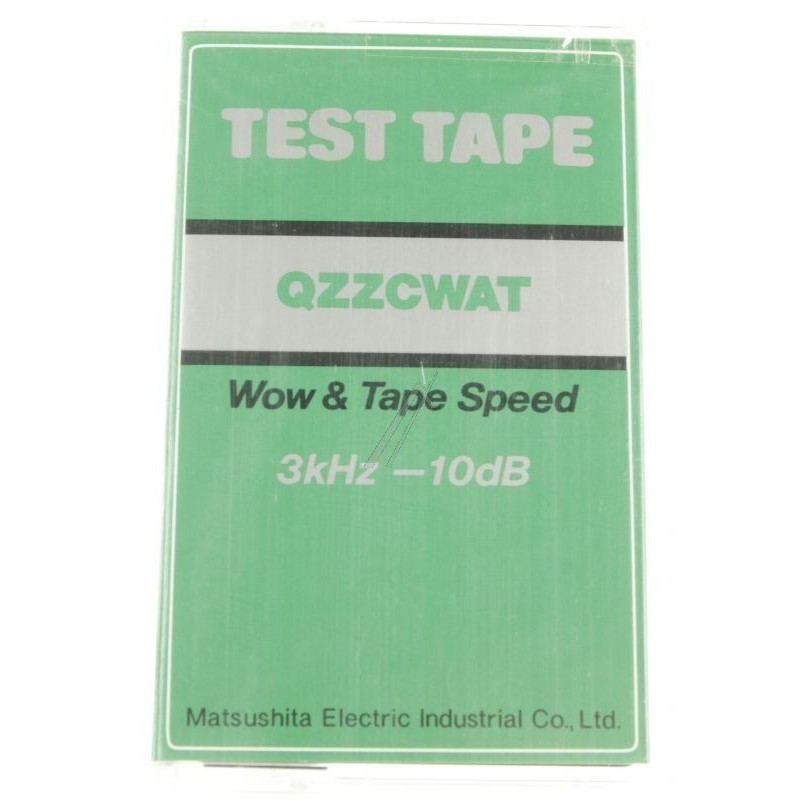 Cassetta test tape recordered QZZCWAT Panasonic Matsushita per calibrazione piastra a cassette