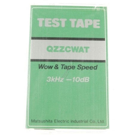 Cassetta test tape recordered QZZCWAT Panasonic Matsushita per calibrazione piastra a cassette