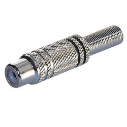 Presa RCA in metallo nero