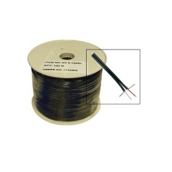 Cavo audio nero, schermato stereo