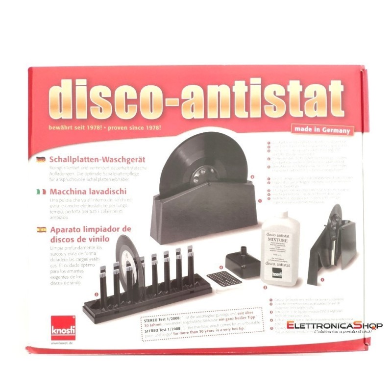Macchina lavadischi per dischi in vinile 7" 10" 12" Knosti Disco Antistat