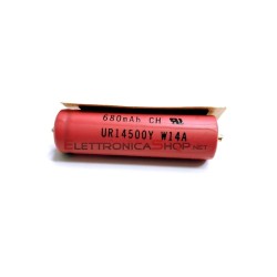 Batteria UR14500Y 680mAh 3,7V Braun WaterFlex Serie5 560/5751/60/WF2S 81489177  
