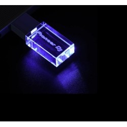 Chiavetta pendrive USB 64GB personalizzata con led blu e logo Pioneer DJ