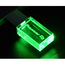 Chiavetta pendrive USB 64GB personalizzata con led verde e logo Pioneer DJ